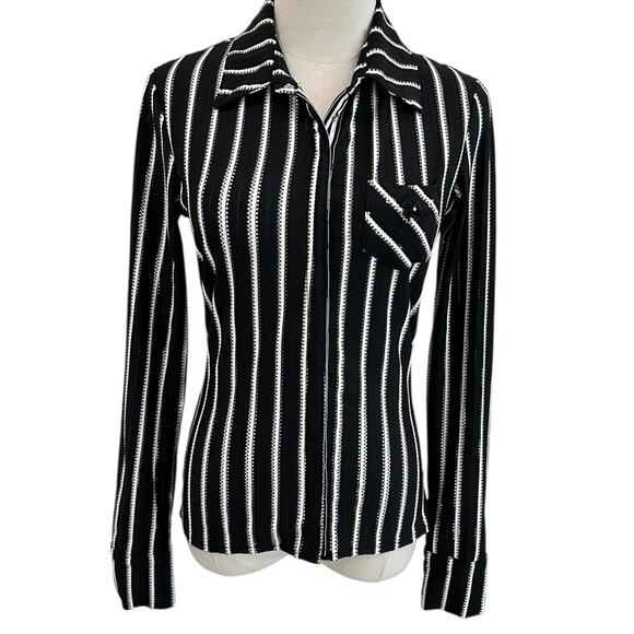 Y2k Lucky 13 Apparel Whimsygoth Button Down Blouse - Picture 5 of 8